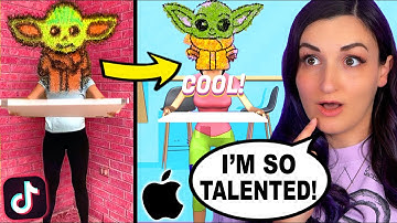 I Tried App Games That Simulate TikTok Art Trends ...Except I Have No Talent