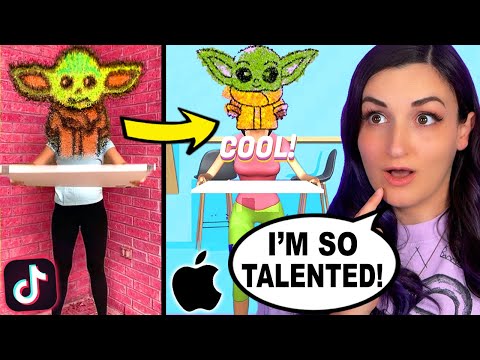 I Tried App Games That Simulate TikTok Art Trends ...Except I Have No Talent