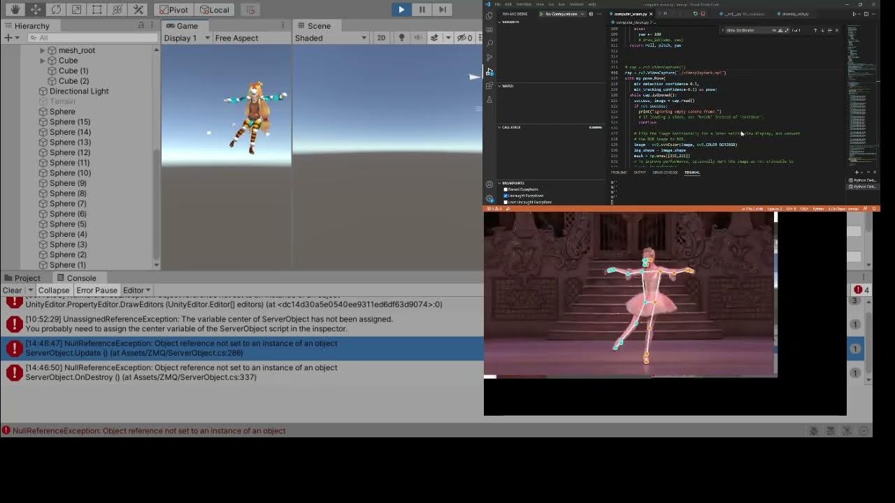Control Unity character by Mediapipe, full body version. YouTube