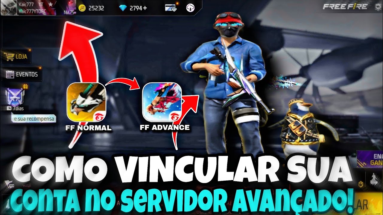 como jogar no servidor avançado do ff