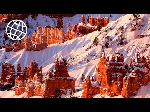 Bryce Canyon National Park in the Snow, Utah, USA  [Amazing Places 4K]