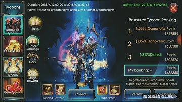 Legacy of Discord - Free Player Get Rank 4 3rd Day Super Tycoon April