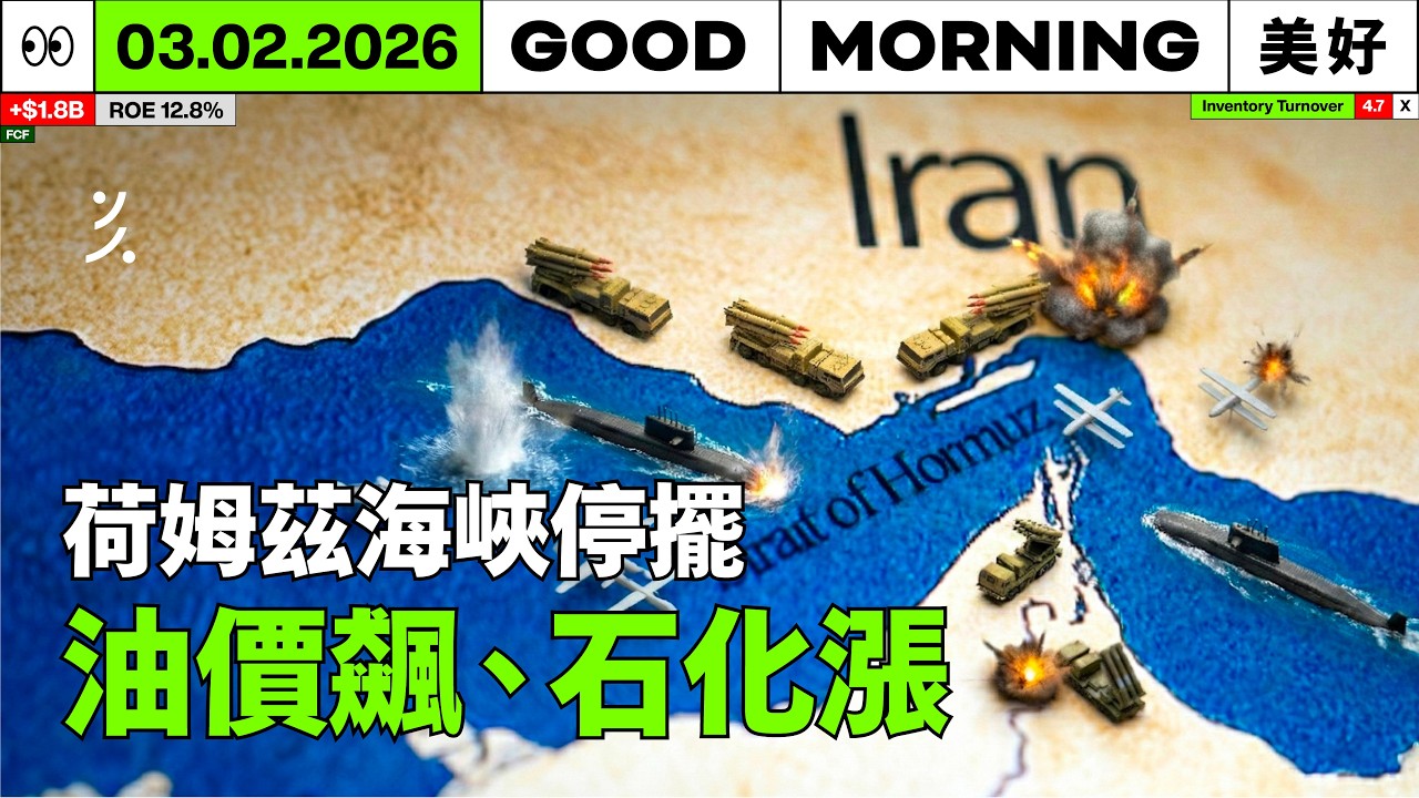 全球 20% 原油受阻！荷姆茲海峽停擺：中油、台塑化如何應對地緣政治海嘯？｜2026/03/02 (一)