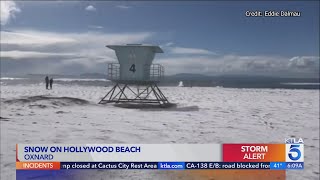 Winter storm departs Southern California after heavy snow, inches of rain