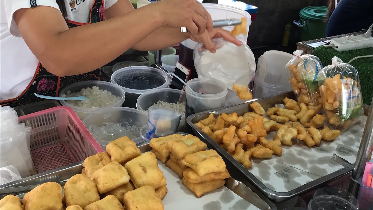 ปาท่องโก๋จิ๋ว กรอบนอกนุ่มใน ไม่อมน้ำมัน ชิ้นพอดีคำ | Fried Dough (Pa Tong Go) - Thai Street Food