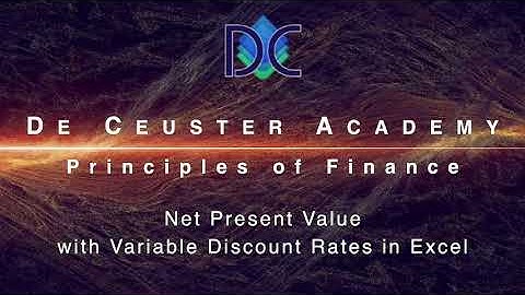 Finance Easy 7 - NPV with Variable Discount Rates in Excel