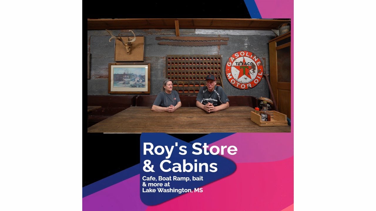 Roy's Store and Cabins plus cafe, boat ramps, bait shop, post office