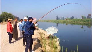 متعة صيد الاسماك فائقه السرعة carp fishing