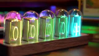 Nixie Tube Clock Walnut Review – Retro Digital Wi-Fi Clock with Alarm & Timer | Unique Desk Clock screenshot 3