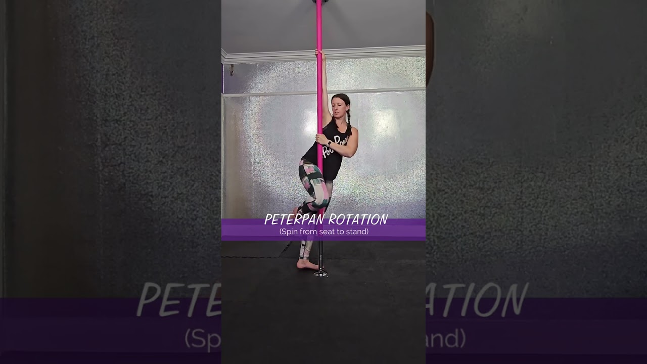 Static Rotation from Peterpan #polefitness #poletricks  #polelessons #beginnerpole