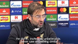 Jurgen Klopp Hails Alisson After 'Incredible' Save