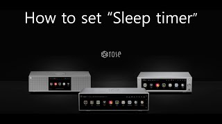 How to set “Sleep timer”