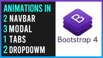 Bootstrap 4 - Animations in Navbar - Dropdown-menu - Modal & Tabs