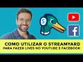 Como fazer live pelo Streamyard para transmitir no seu perfil do Youtube ou Facebook rápido e fácil.