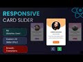 How To Make A Responsive Card Slider Using React JS For Beginners