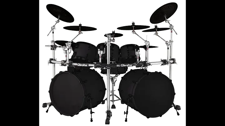 How to mount a large double bass drum set to the GRS-850DBL Double Bass Rack