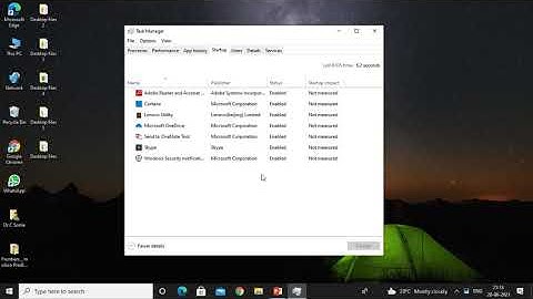 Increase your Windows PC Performance by disabling Startup applications in Windows 10