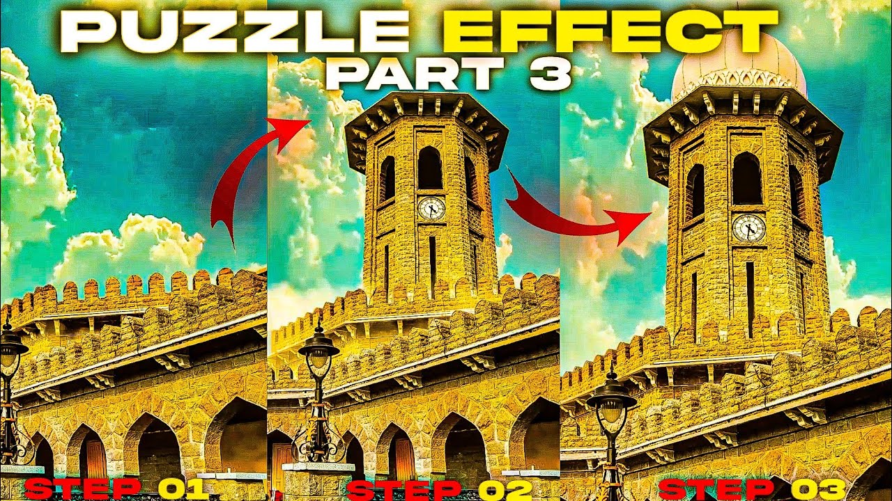 How I Create This Puzzle Effect Transition In Mobile | Capcut | PUZZLE ...