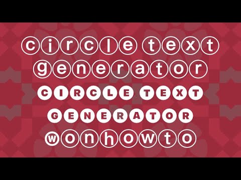 text in a circle generator