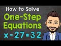 How to solve onestep equations  onestep equation steps  math with mr j