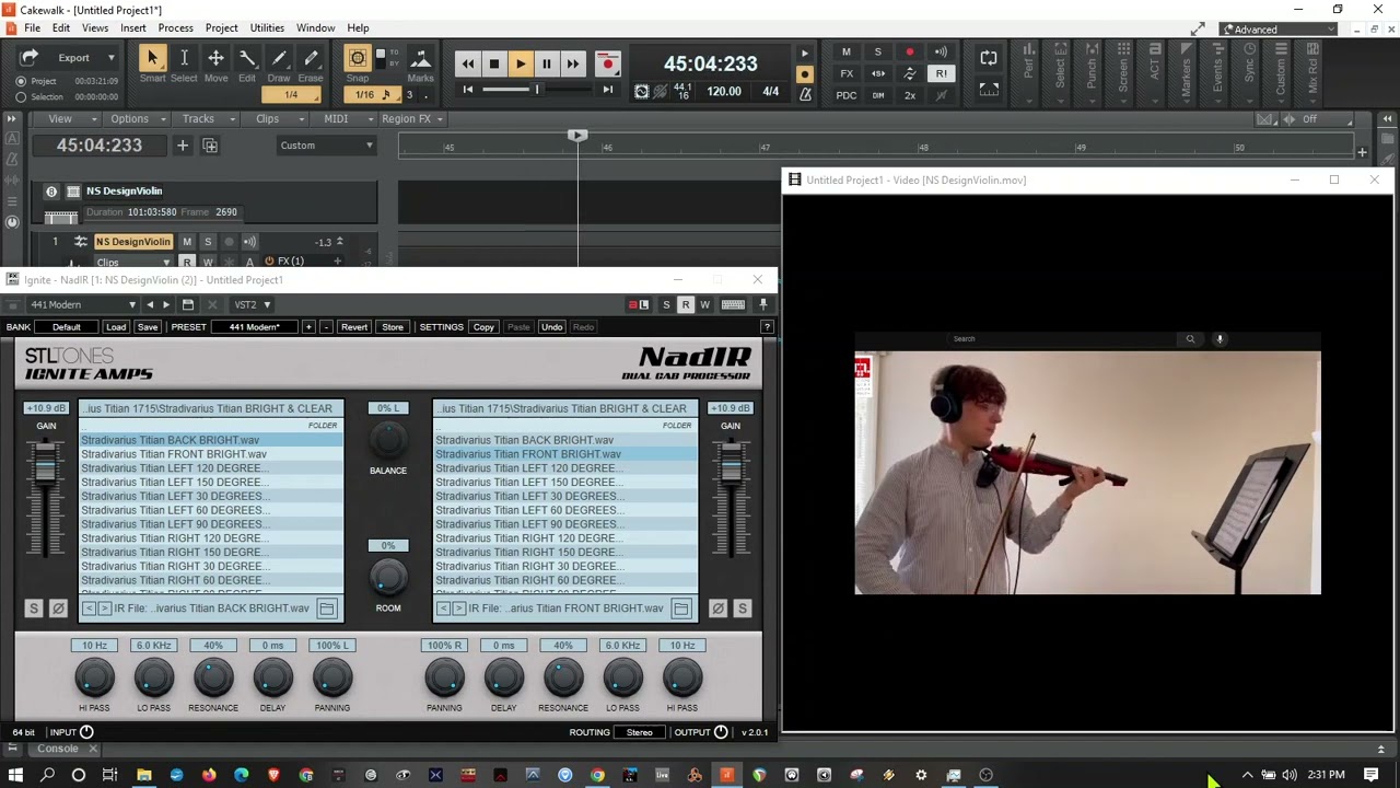 NS DESIGN WAV with STRADIVARIUS STEREO Impulse Responses