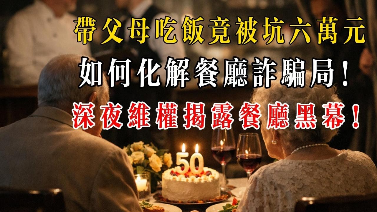 帶父母吃飯被坑六萬！ 深夜硬剛餐廳黑幕