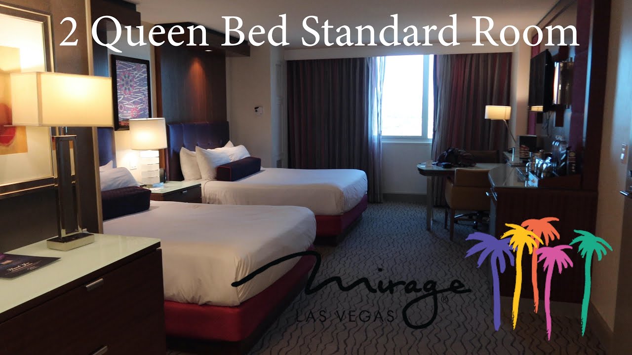 Mirage Hotel and Casino - 2 Queen Standard Room - YouTube