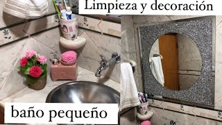 LIMPIEZA Y DECORACIÓN DE UN BAÑO PEQUEÑO. IDEAS LINDAS PARA BAÑOS PEQUEÑOS