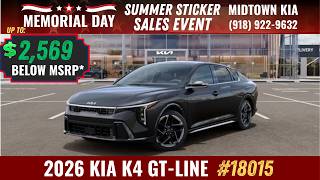 2026 Kia K4 GT-Line | Tulsa, Muskogee, Ft. Smith | Interstellar Gray | #18015