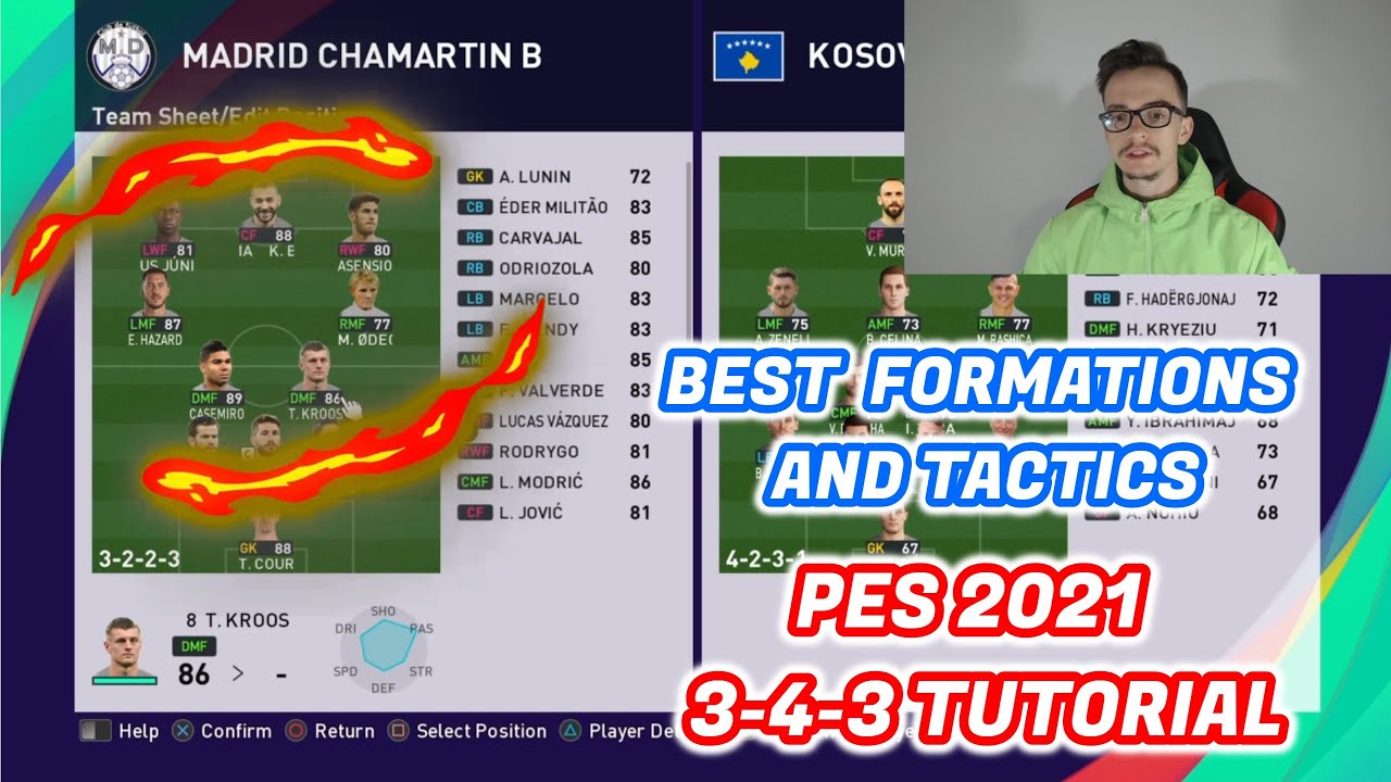 Pes 21 Best Custom Formation 3 4 3 3 2 2 3 Tutorial Best Tactics Instructions Youtube