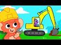 Excavator for kids | Trains, Trucks & Big Machines | Educational videos for children | Club Baboo
