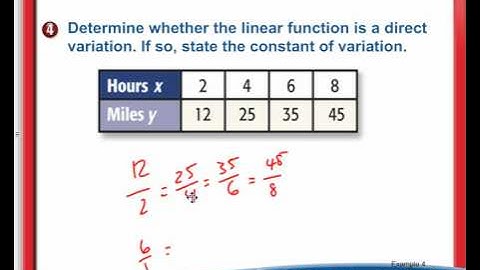 9-5: Direct Variation