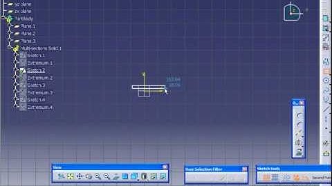 Catia V5 Tutorial-54 Multiple Multi Section Solid