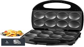 Pancake Maker Mini Pancake Maker Machine Nonstick with Quick Heat Up Make 8