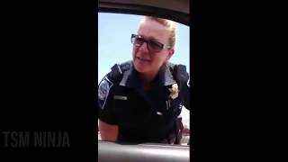 STUPID Female COP Messes With The WRONG Guy!!!
