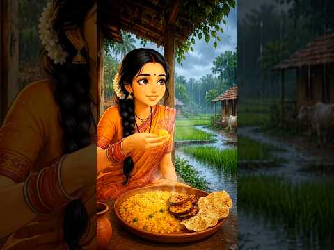 Baarish ☔ ka Din Me Khichuri With Papad 🤤🥘🍲 #recipe #khichuri #cooking #village