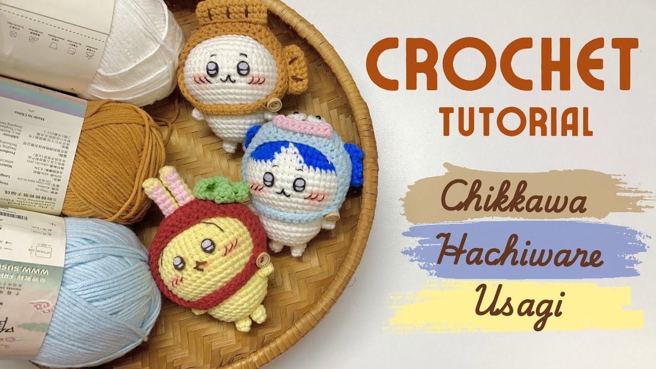 [P2] How to crochet Chiikawa & friends | crochet hats | Móc len ...