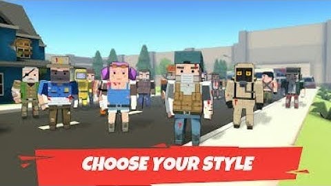 Gameplay of battle gun 3d pixel shooter game