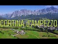 CORTINA D'AMPEZZO, Italy (4K Town Tour) Stunning Day/Night and Walking/Aerial Footage