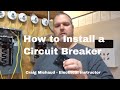 Installing a Circuit Breaker