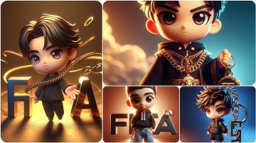 How to create 3D Ai Key Chain for boys & girls Images | Bing image creator tutorial FREE | Bing Ai