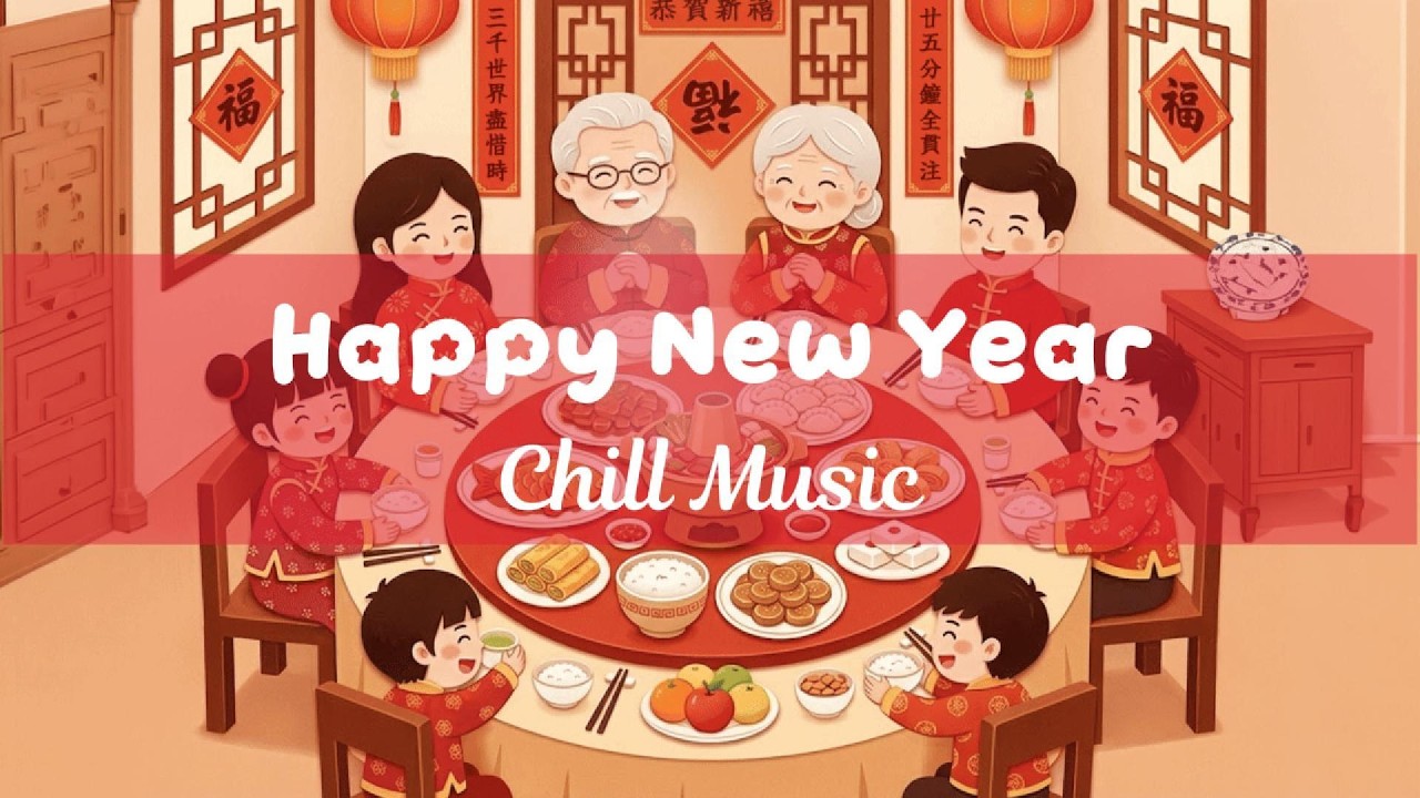 除夕團圓 BGM 🎇 3 Hours Chill Music for Lunar New Year Dinner | 沈浸式放空 ｜專注學習 ｜緩解焦慮｜深度助眠｜放鬆療癒｜輕音樂｜Cozy Vibe