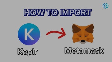 How to Import a Keplr wallet to Metamask