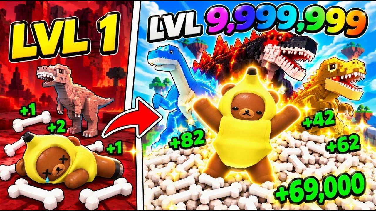 My Dino Empire rolling and collection gameplay