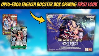 Op14 Eb04 Booster Box Opening The Azure Seas Seven One Piece Card Game First Look