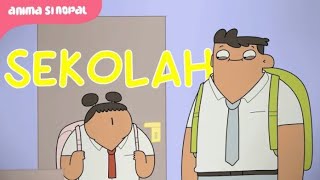 Kartun Lucu - Lagu semangat ke Sekolah Endingnya Mengharukan#1