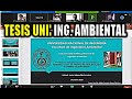 SUSTENTACIÓN TESIS UNI. "INGENIERIA AMBIENTAL" PERU