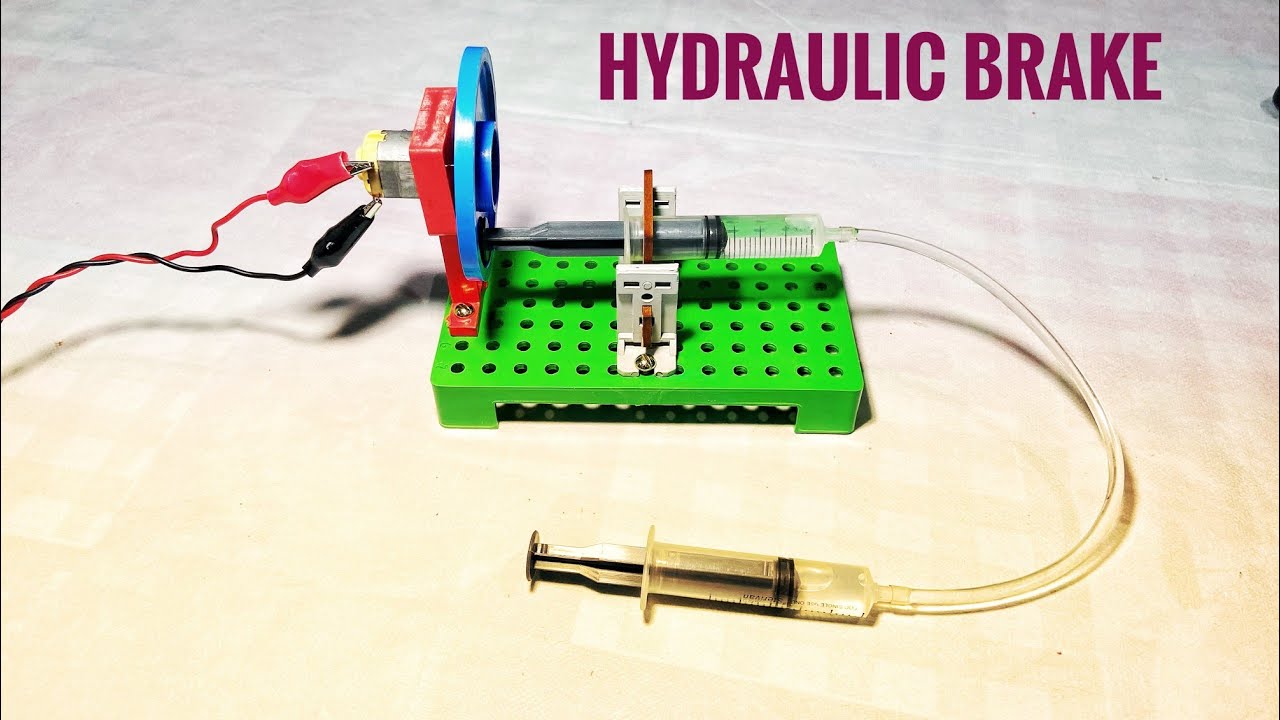 How to Make A Hydraulic Brake ProjectDIY Science project Efficient