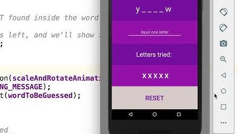 Java - Scale and Rotate when Game Over  | Hangman Android App