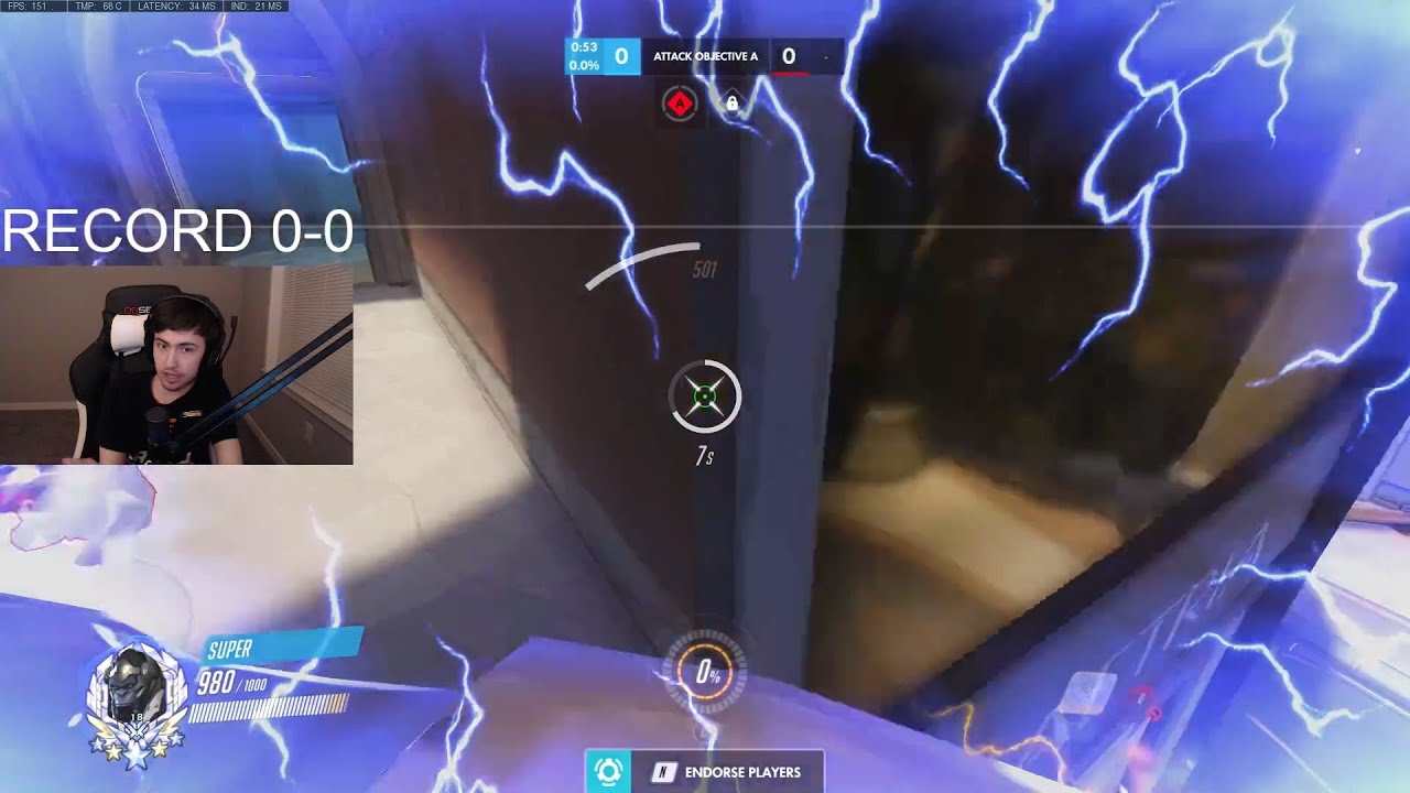 POTG! SUPER INSANE NANO WINSTON GAMEPLAY OVERWATCH SEASON 34 TOP 500